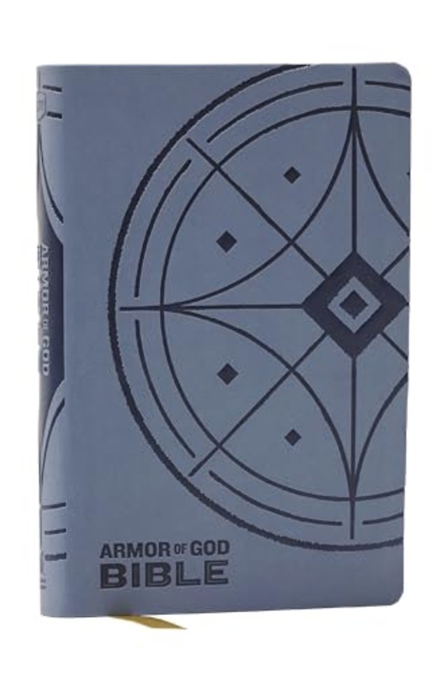 NKJV Armor of God Bible, Blue/Gray Leathersoft (Children’s Bible, Red Letter, Comfort Print, Holy Bible): New King James Version