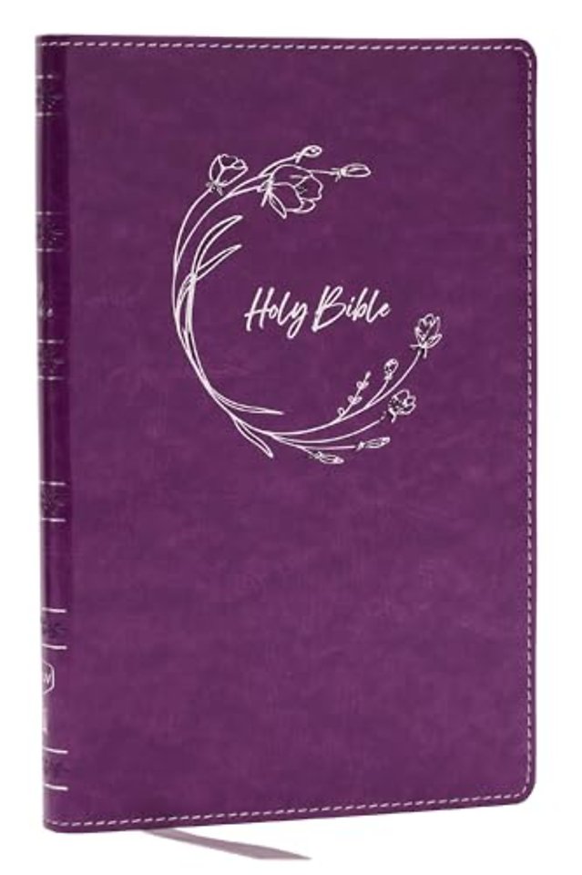 NKJV Holy Bible, Ultra Thinline, Purple Leathersoft, Red Letter, Comfort Print