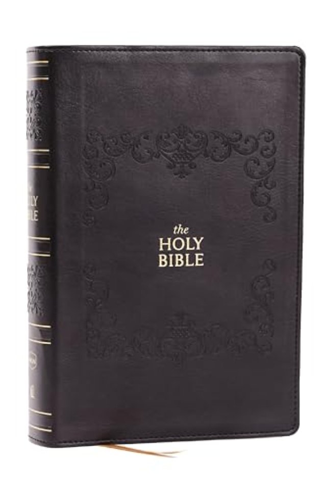 NKJV Bible: Personal Size Giant Print, Black Leathersoft, Holy Bible, Red Letter, Comfort Print: New King James Version