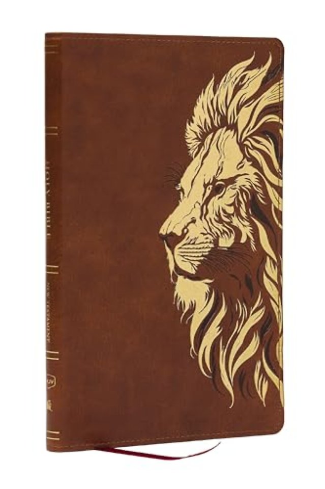 KJV, Personal Size New Testament, Tan Leathersoft, Red Letter, Comfort Print
