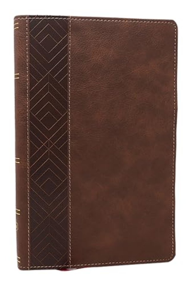 NKJV, Personal Size New Testament, Brown Leathersoft, Red Letter, Comfort Print