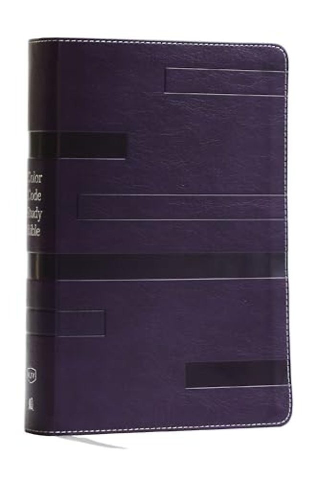 Color Code Study Bible, Revealing God's Truth Color by Color (KJV, Purple Leathersoft, Red Letter, Thumb Indexed)