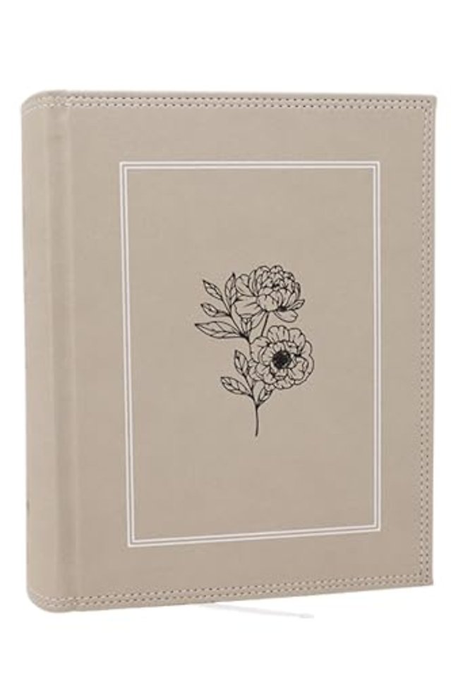 NKJV, Journal the Word Bible: Reflect, Journal or Create Art Next to Your Favorite Verses (Stone Leathersoft over board, Red Letter, Comfort Print)