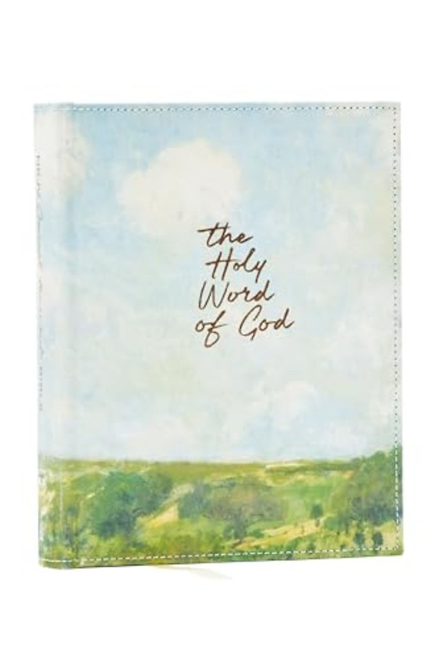 NKJV, Journal the Word Bible: Reflect, Journal or Create Art Next to Your Favorite Verses (Cloth over board, Red Letter, Comfort Print)