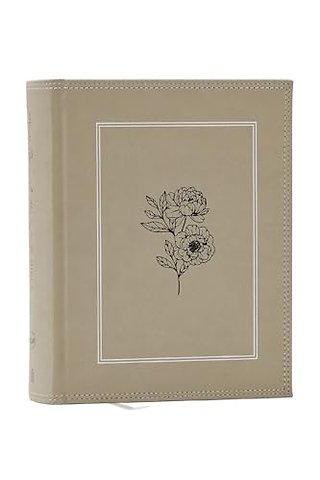 NKJV, Journal the Word Bible, Large Print: Reflect, Journal or Create Art Next to Your Favorite Verses (Stone Leathersoft over board, Red Letter)