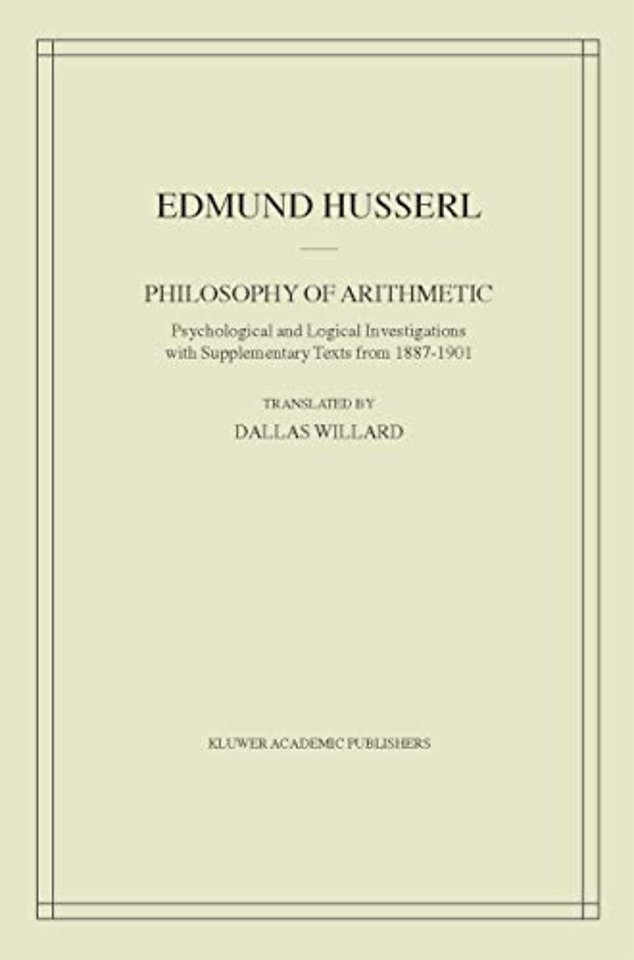 Philosophy of Arithmetic