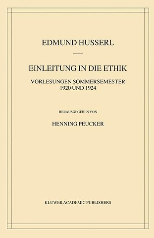 Einleitung in die Ethik