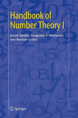 Handbook of Number Theory I