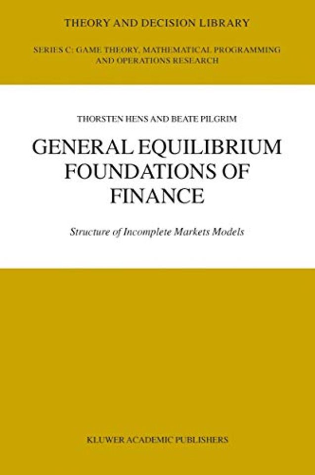 General Equilibrium Foundations of Finance