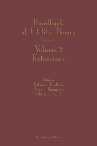 Handbook of Utility Theory