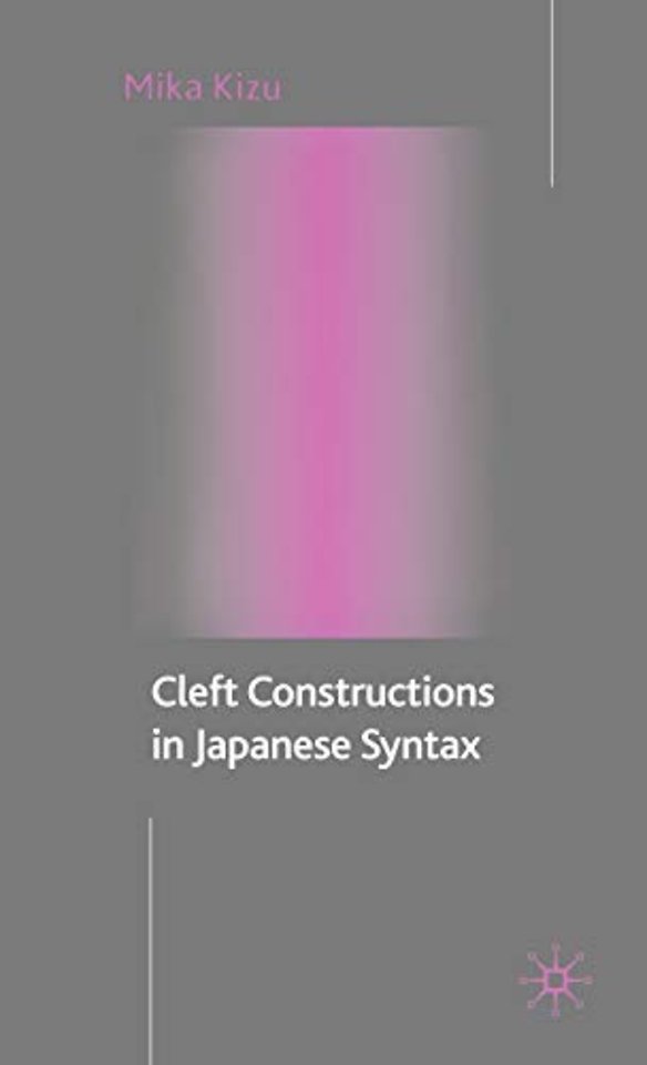 Cleft Constructions in Japanese Syntax