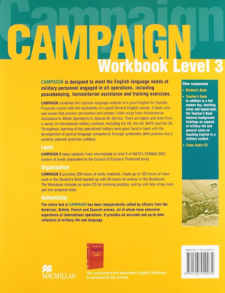 Campaign english for the military workbook 3