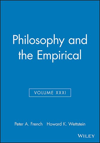 Philosophy and the Empirical, Volume XXXI