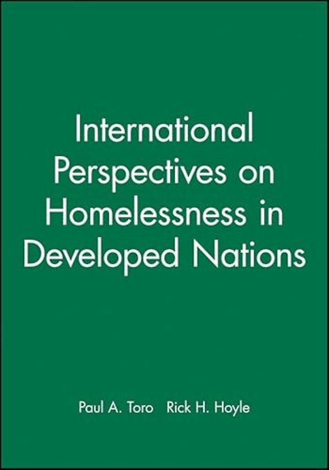 International Perspectives on Homelessness in Developed Nations