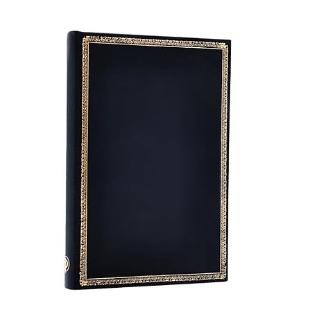 Black Edition Mini Lined Hardcover Journal (Elastic Band Closure)