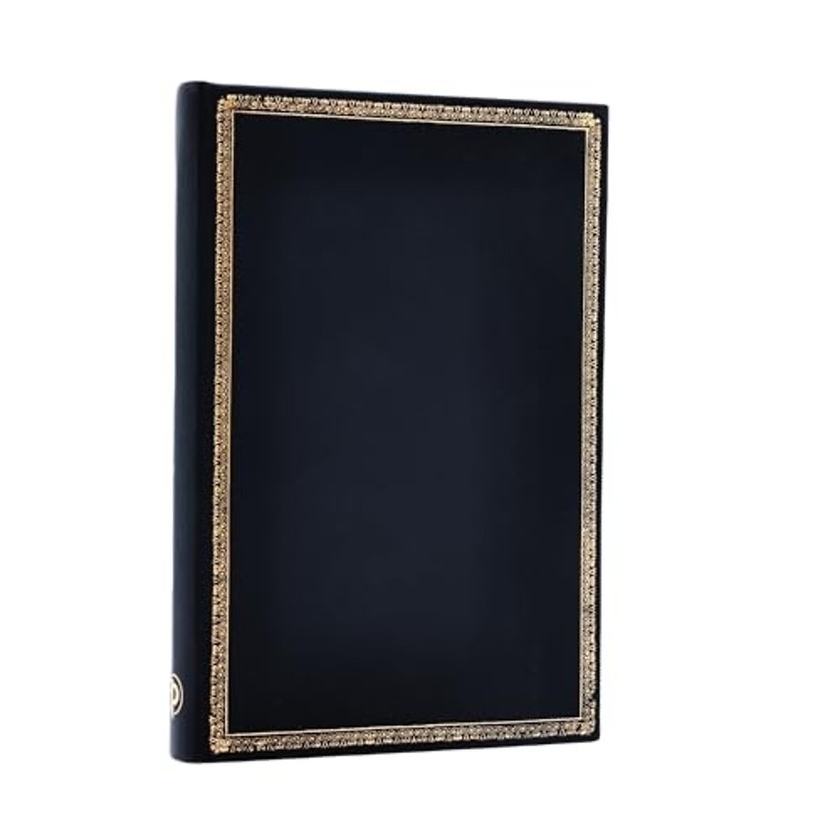 Black Edition Mini Lined Hardcover Journal (Elastic Band Closure)