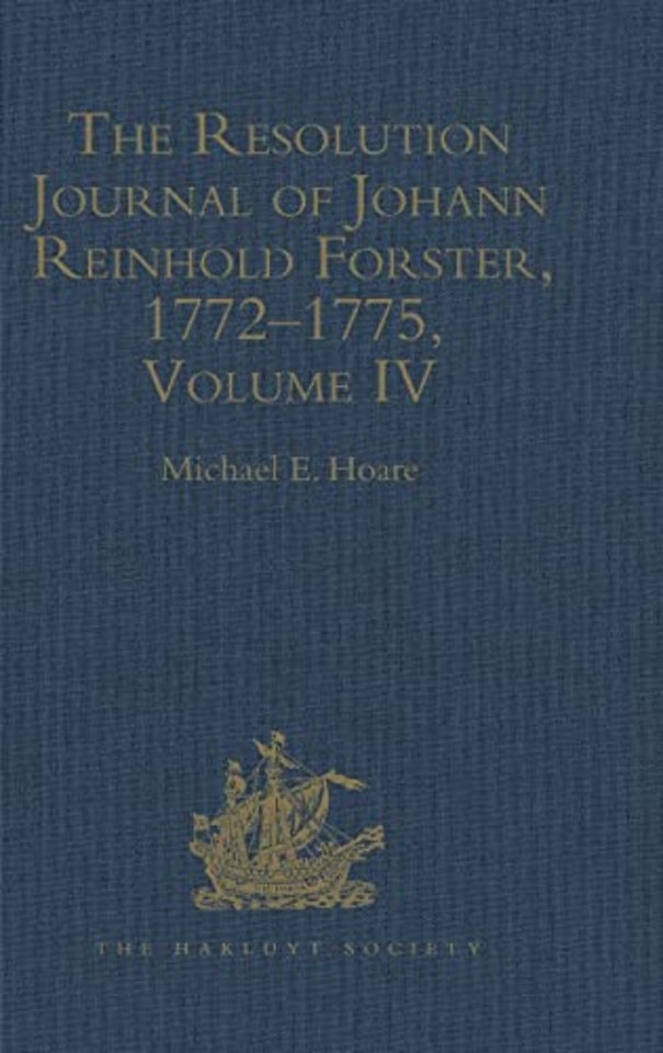 Resolution Journal of Johann Reinhold Forster, 1772–1775