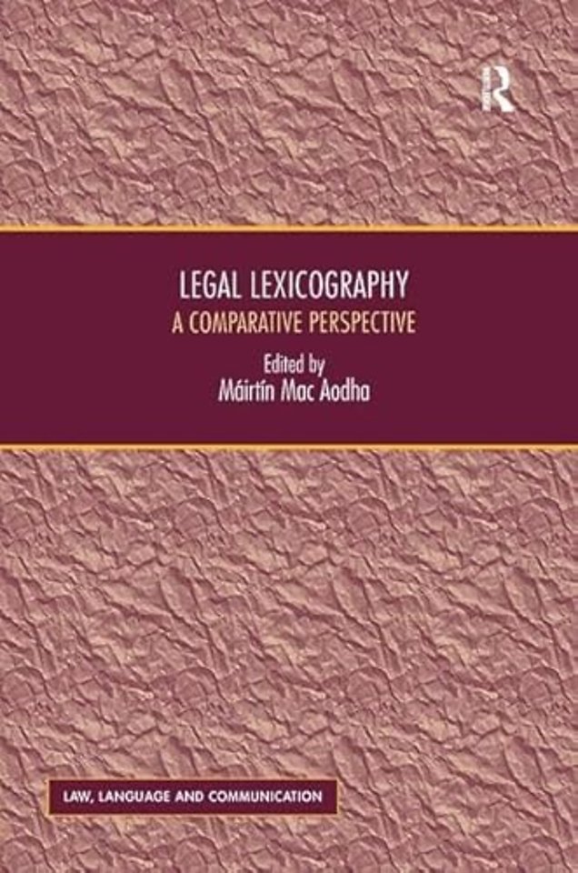 Legal Lexicography