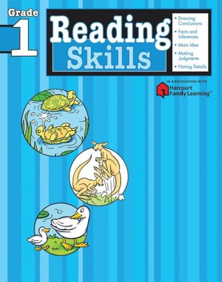 Reading Skills: Grade 1 (Flash Kids Harcourt Family Learning)