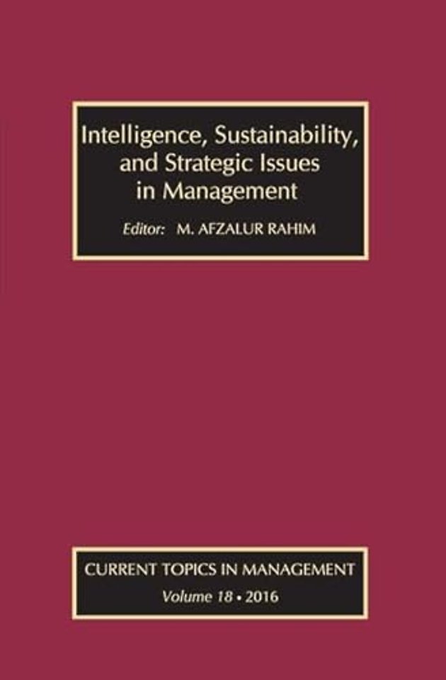 Intelligence, Sustainability, and Strategic Issues in Management