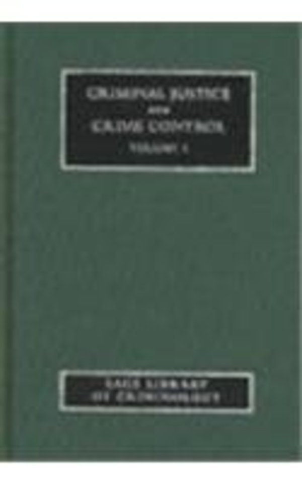 Criminal Justice and Crime Control