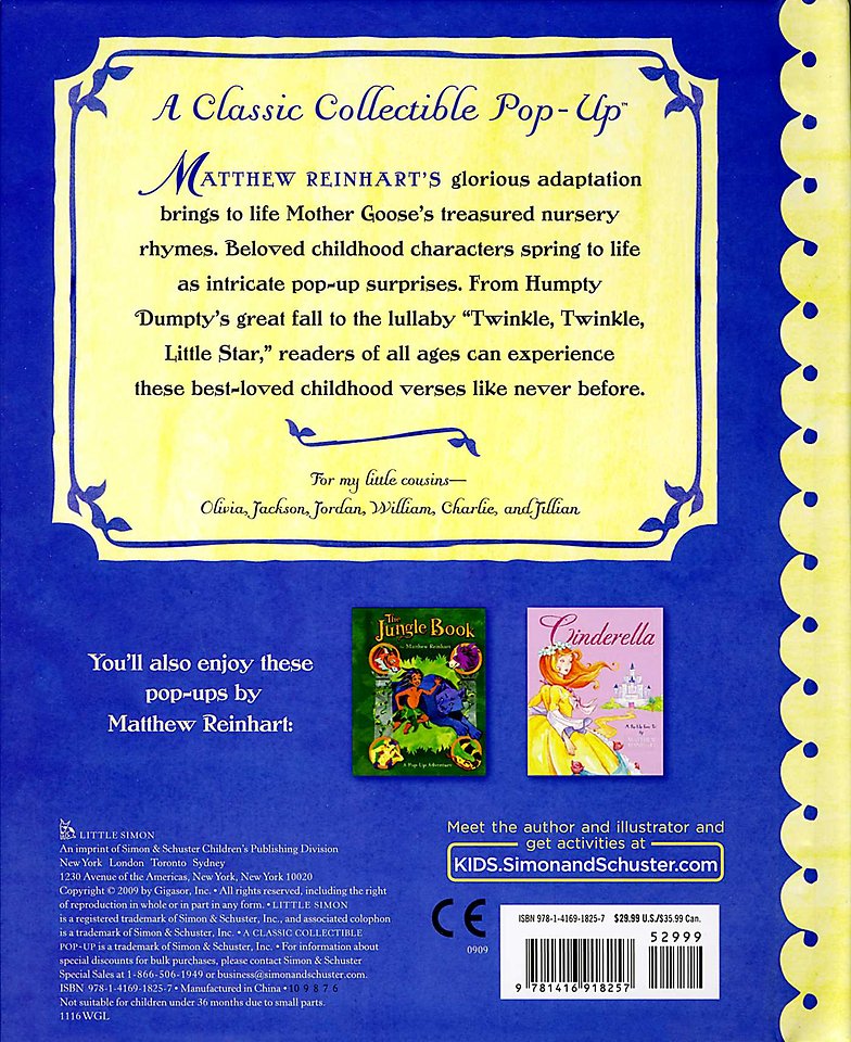 A Pop-Up Book of Nursery Rhymes
