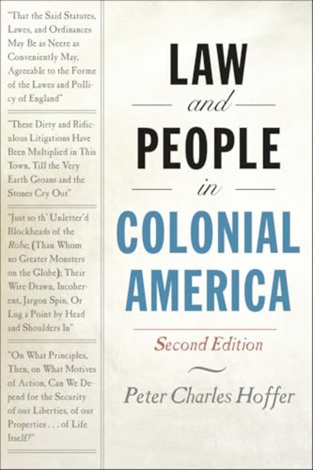 Law and People in Colonial America