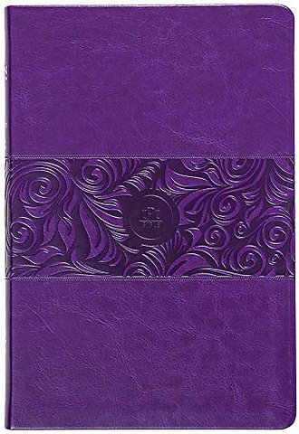 The Passion Translation New Testament with Psalms Proverbs and Song of Songs (2020 Edn) Large Print Violet Faux Leather