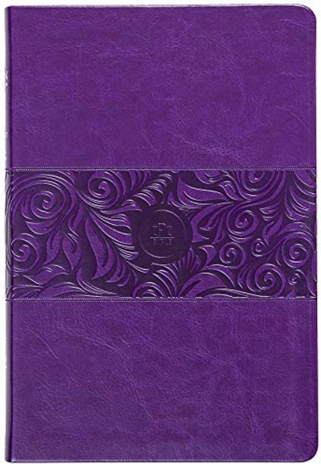 The Passion Translation New Testament with Psalms Proverbs and Song of Songs (2020 Edn) Large Print Violet Faux Leather