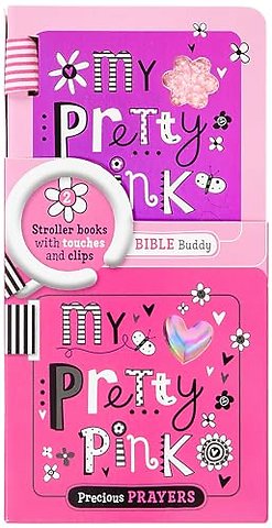 Shiny Vinyl Stroller Books Set - Pink