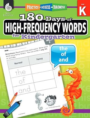 180 Days™: High-Frequency Words for Kindergarten