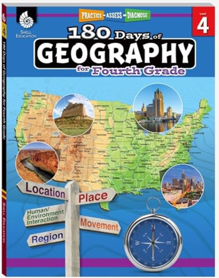 180 Days™: Geography for Fourth Grade