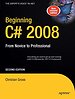 Beginning C# 2008 2nd Edition: From Novice to Professional