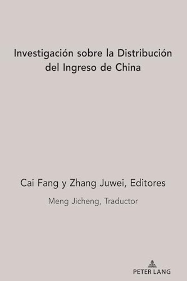 Investigacion Sobre La Distribucion del Ingreso de China