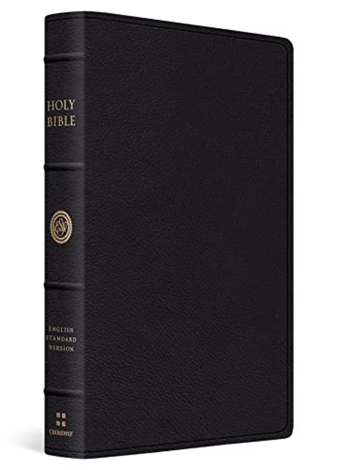 ESV Verse–by–Verse Reference Bible (Top Grain Leather, Black)