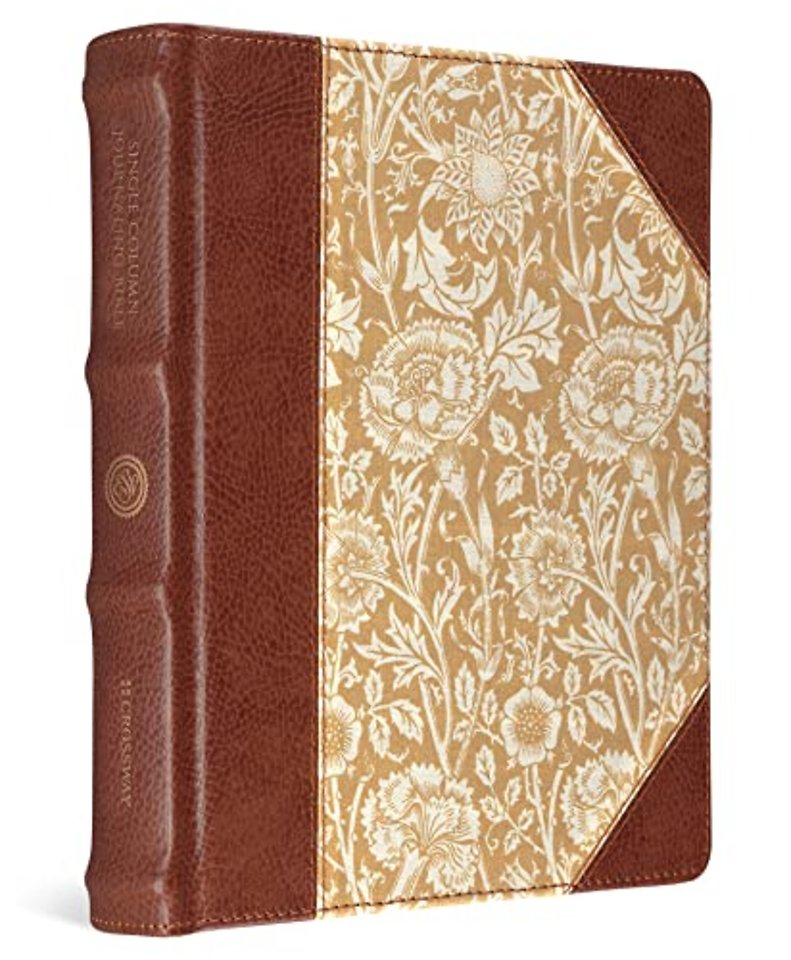 ESV Single Column Journaling Bible (Cloth over Board, Antique Floral Design)
