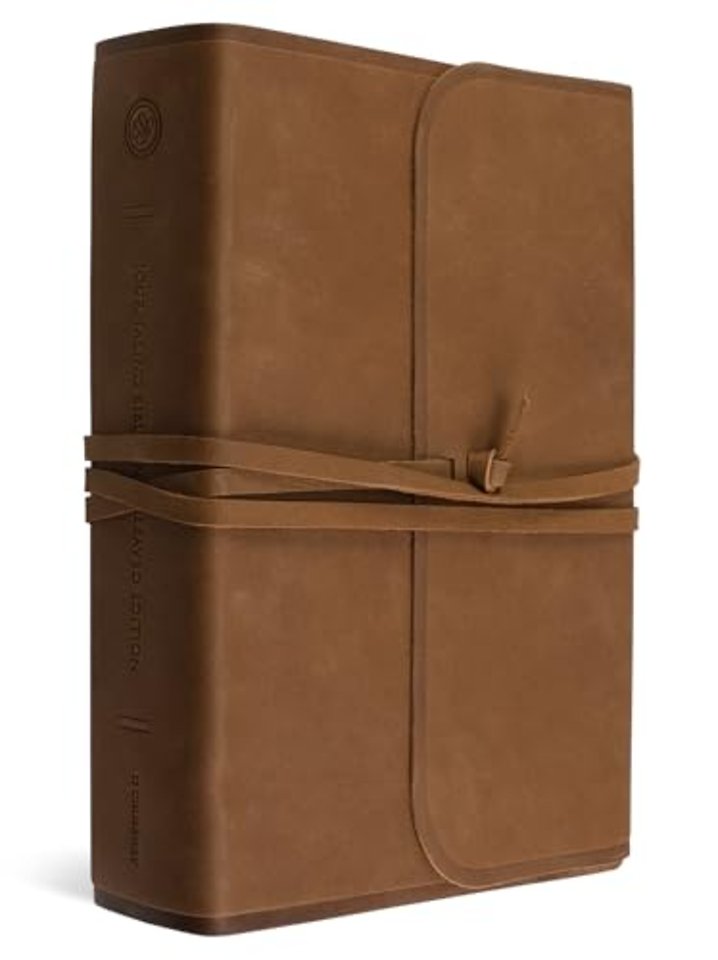 ESV Journaling Bible, Interleaved Edition (Brown, Flap with Strap)