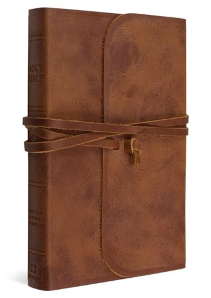 ESV Thinline Bible (Brown, Flap with Strap)