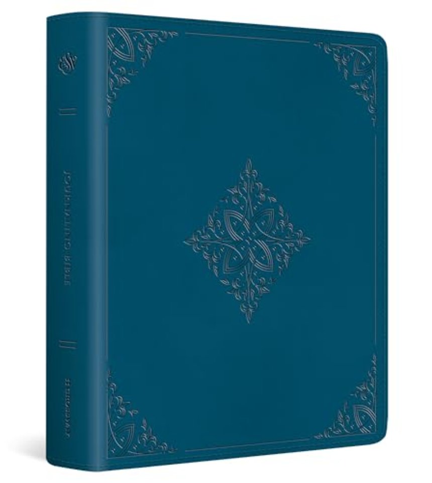ESV Journaling Bible (TruTone, Deep Teal, Fleur–de–lis Design)