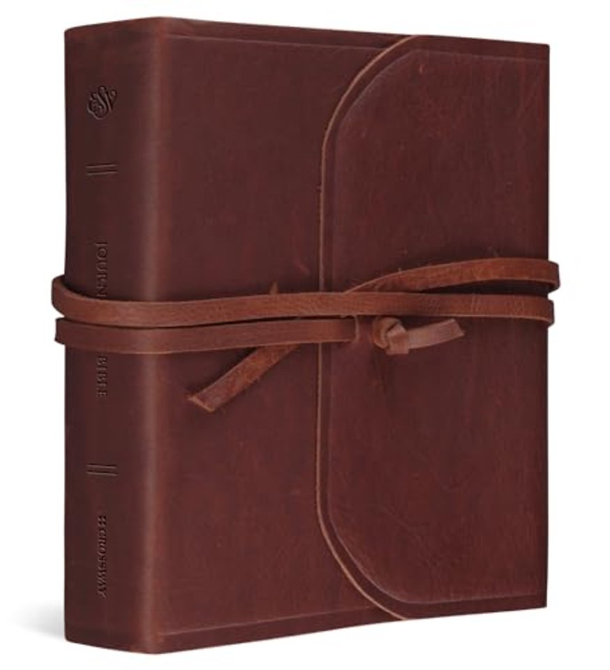 ESV Journaling Study Bible (Brown, Flap with Strap)