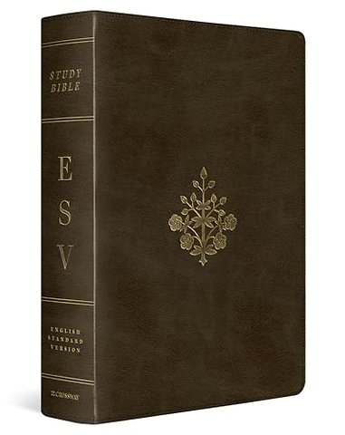 ESV Study Bible, Large Print (TruTone, Olive, Branch Design)