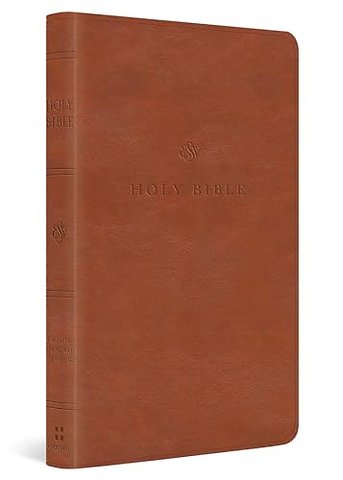 ESV Value Thinline Bible (TruTone, English Saddle)