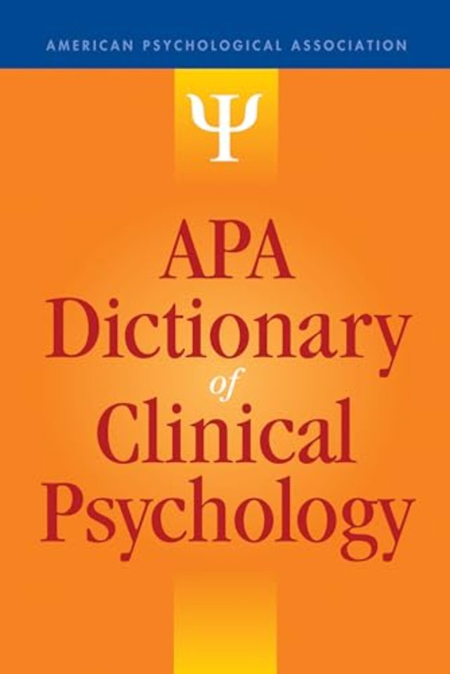 APA Dictionary of Clinical Psychology