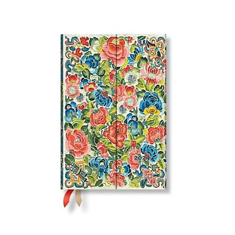 Pear Garden (Peking Opera Embroidery) Mini 12-month Day-at-a-Time Dayplanner 2024