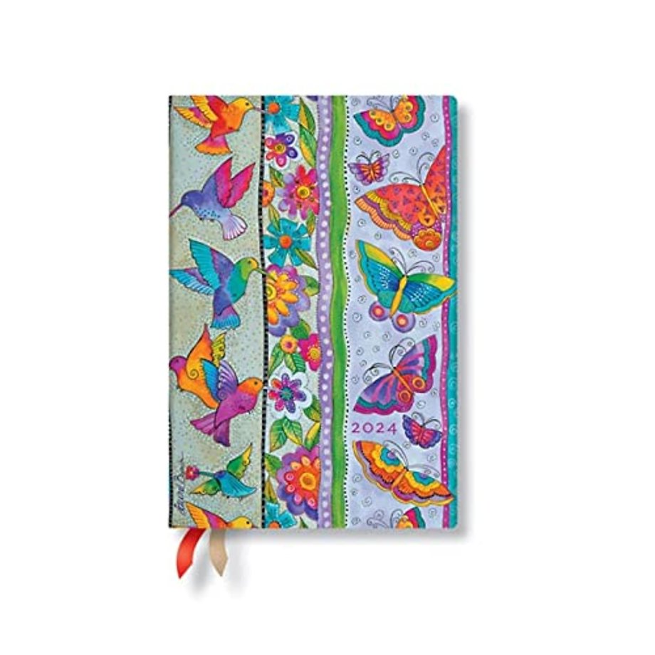 Hummingbirds & Flutterbyes (Playful Creations) Mini 12-month Dayplanner 2024