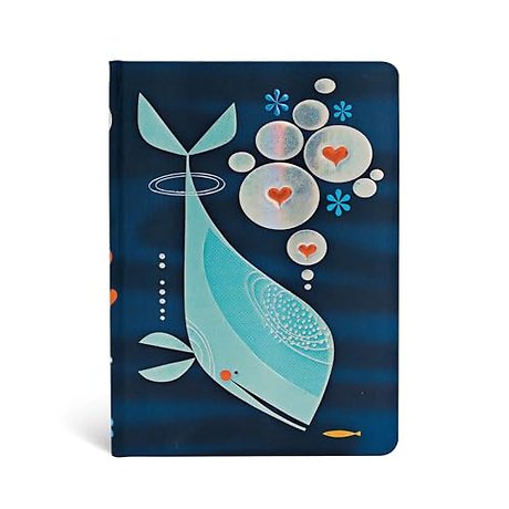 Whale and Friend Lined Hardcover Journal