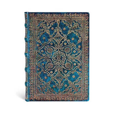 Azure (Equinoxe) Midi Lined Hardcover Journal (Elastic Band Closure)