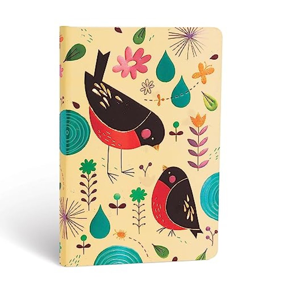 Mother Robin (Tracy Walker's Animal Friends) Mini Lined Hardcover Journal (Elastic Band Closure)