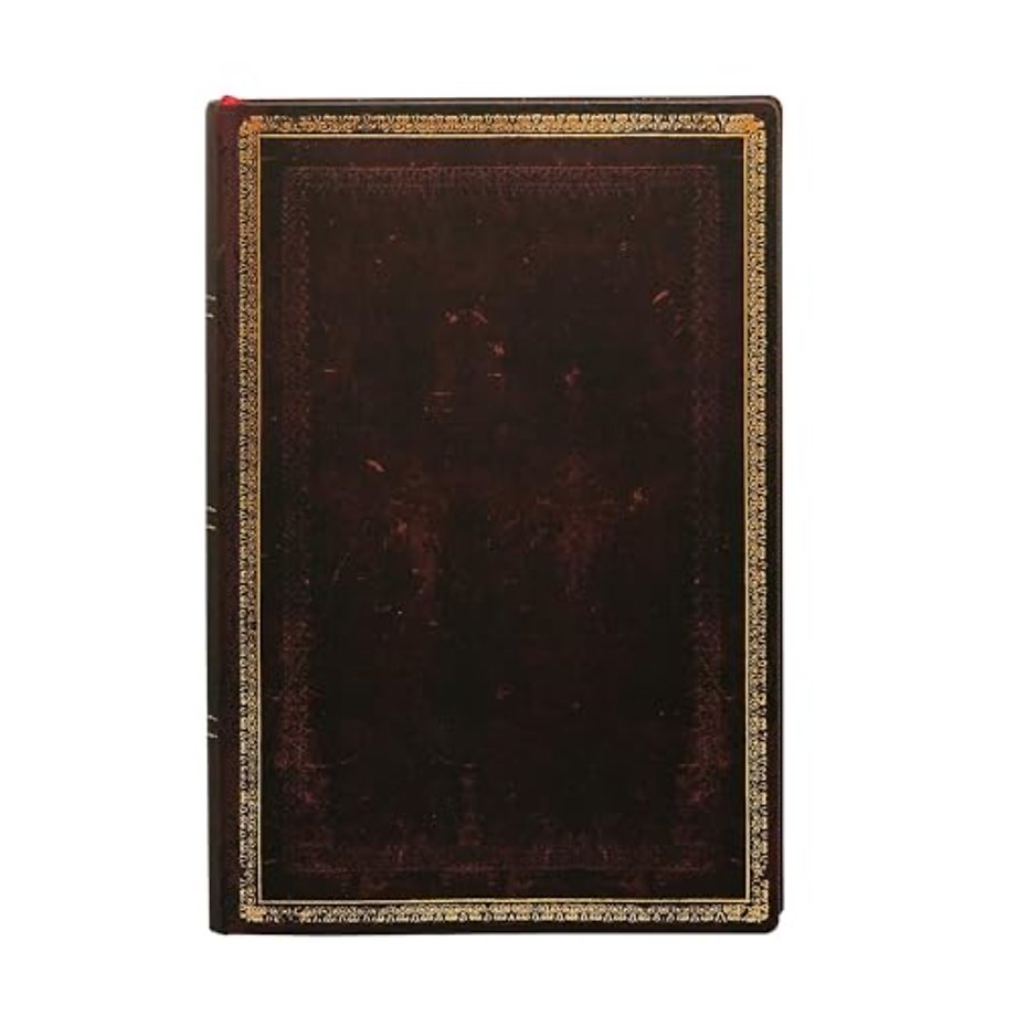 Black Moroccan Mini Lined Softcover Flexi Journal (240 pages)
