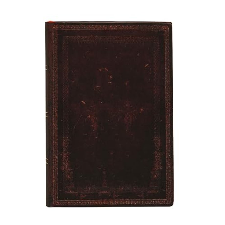 Black Moroccan Bold Mini Unlined Softcover Flexi Journal (240 pages)